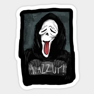 Ghost face wazzup Sticker